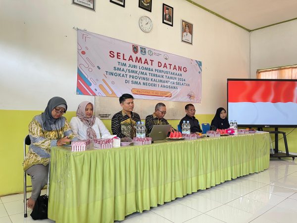 Ikuti Lomba Perpustakaan Tingkat Kalsel, SMAN1 Angsana Sambut Kunjungan Tim Penilai