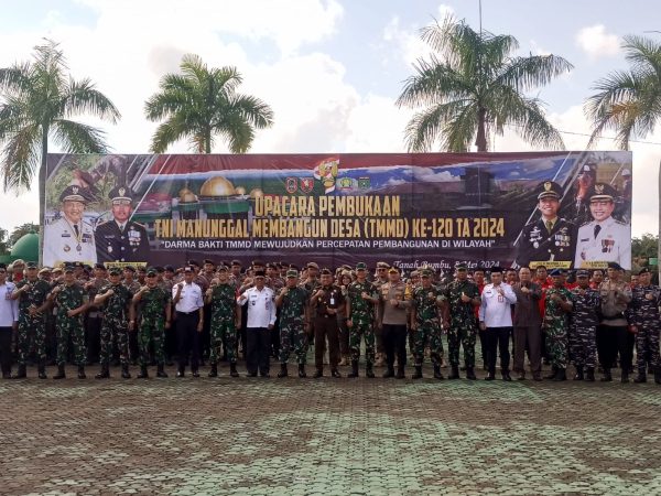 Hadiri Pembukaan TMMD Ke-120 Di Tanbu, Danrem 101/Antasari Tegaskan Komitmen TNI