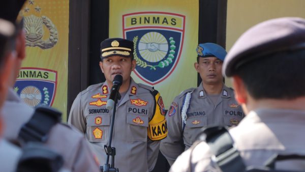 Polres Nganjuk Gelar Penyekatan Jalur Perbatasan Antar Wilayah Dalam Rangka Pengamanan Suroan Agung