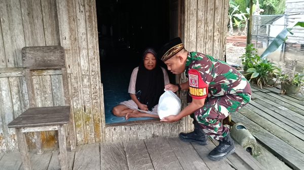 Aksi Sosial Posko Satu Jiwa, Dukungan TNI untuk Warga Kurang Mampu di Desa Karang Bintang