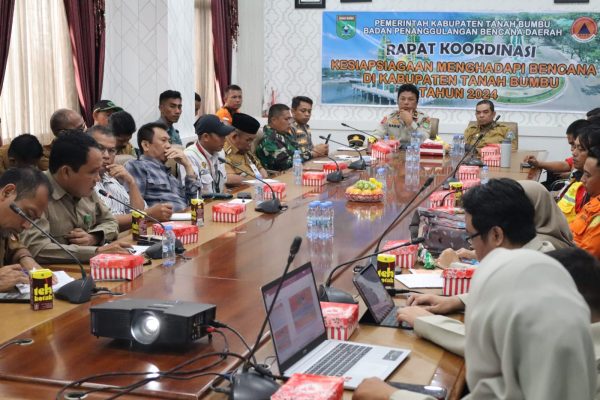 Kesiapsiagaan Hadapi Bencana, BPBD Tanbu Bersama Lintas Terkait Gelar Rakor