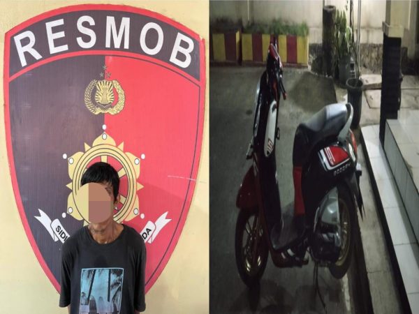 Tersangka Pencurian Motor dan Perhiasan Dibekuk Polsek Batulicin