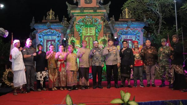 Kapolres Nganjuk Hadiri Dharma Santi, Serukan Toleransi Antarumat Beragama