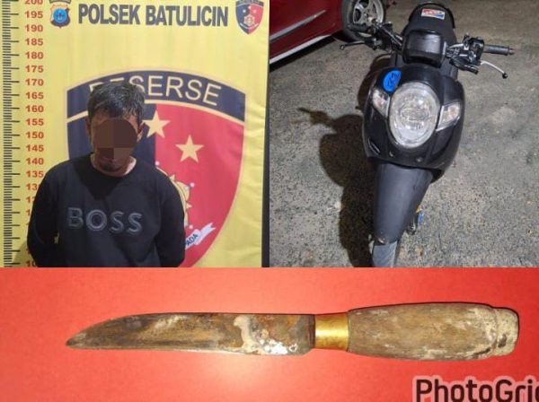 Polsek Batulicin Amankan Pria Pembawa Sajam Saat Patroli OPS Sikat Intan I 2025