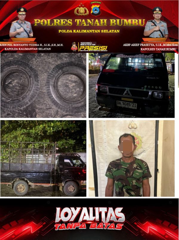 Polsek Angsana Amankan Terduga Pelaku Penadahan dan Pencurian Sapi di Sungai Loban