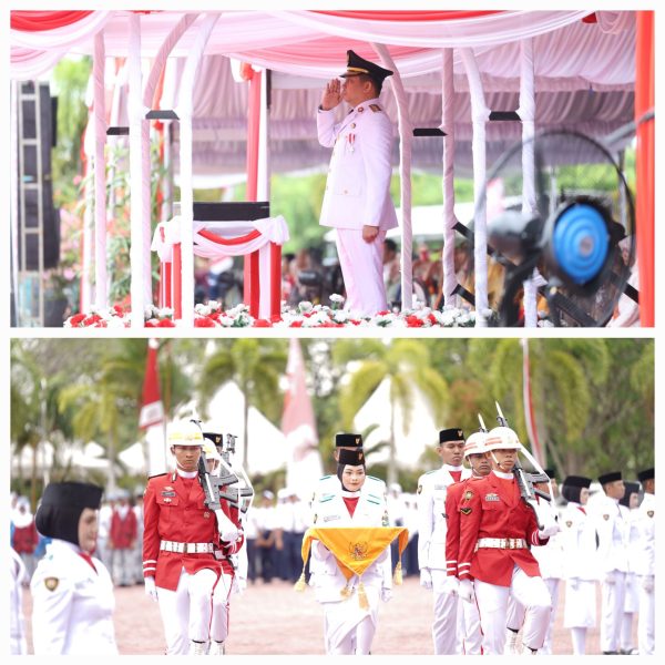 Bupati Andi Rudi Latif Inspektur Upacara HUT ke-80 RI di Tanah Bumbu