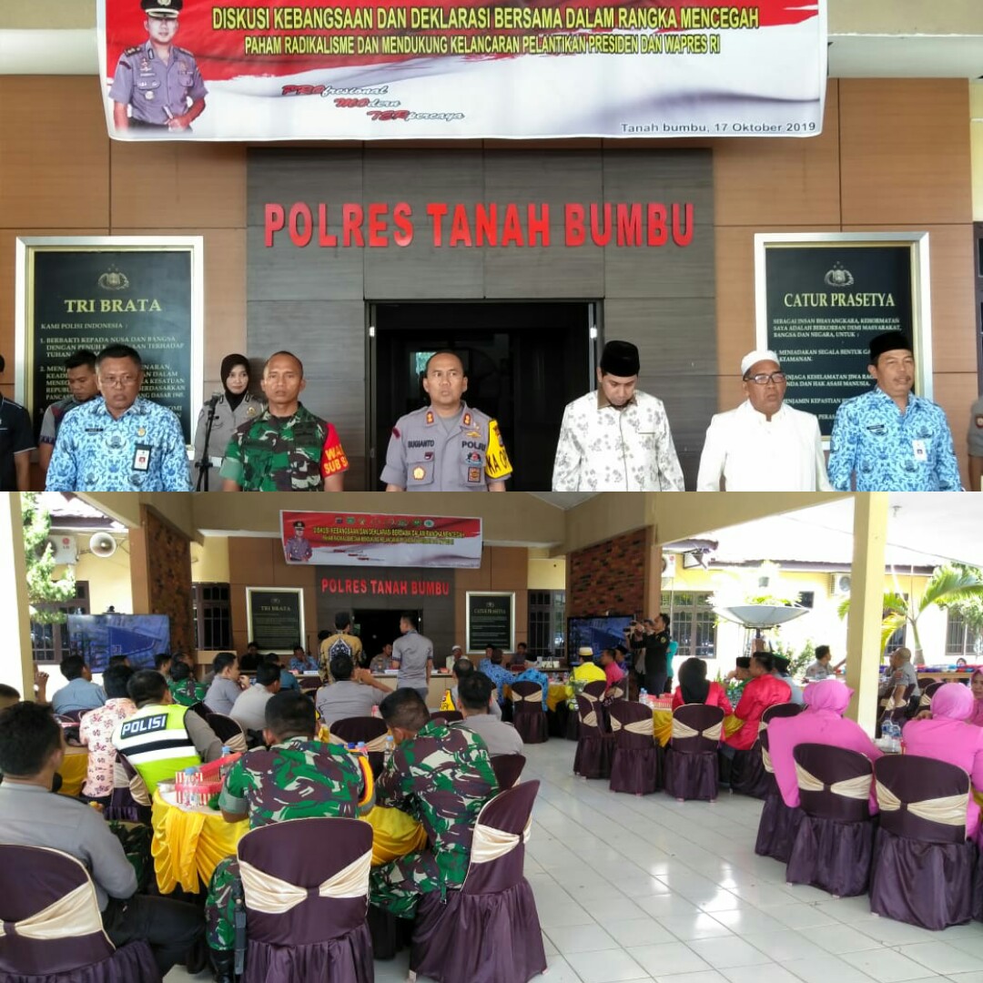 Polres Tanah Bumbu, Dengan Diskusi Dan Deklarasi Bersama Cegah Pemahaman Radikalisme