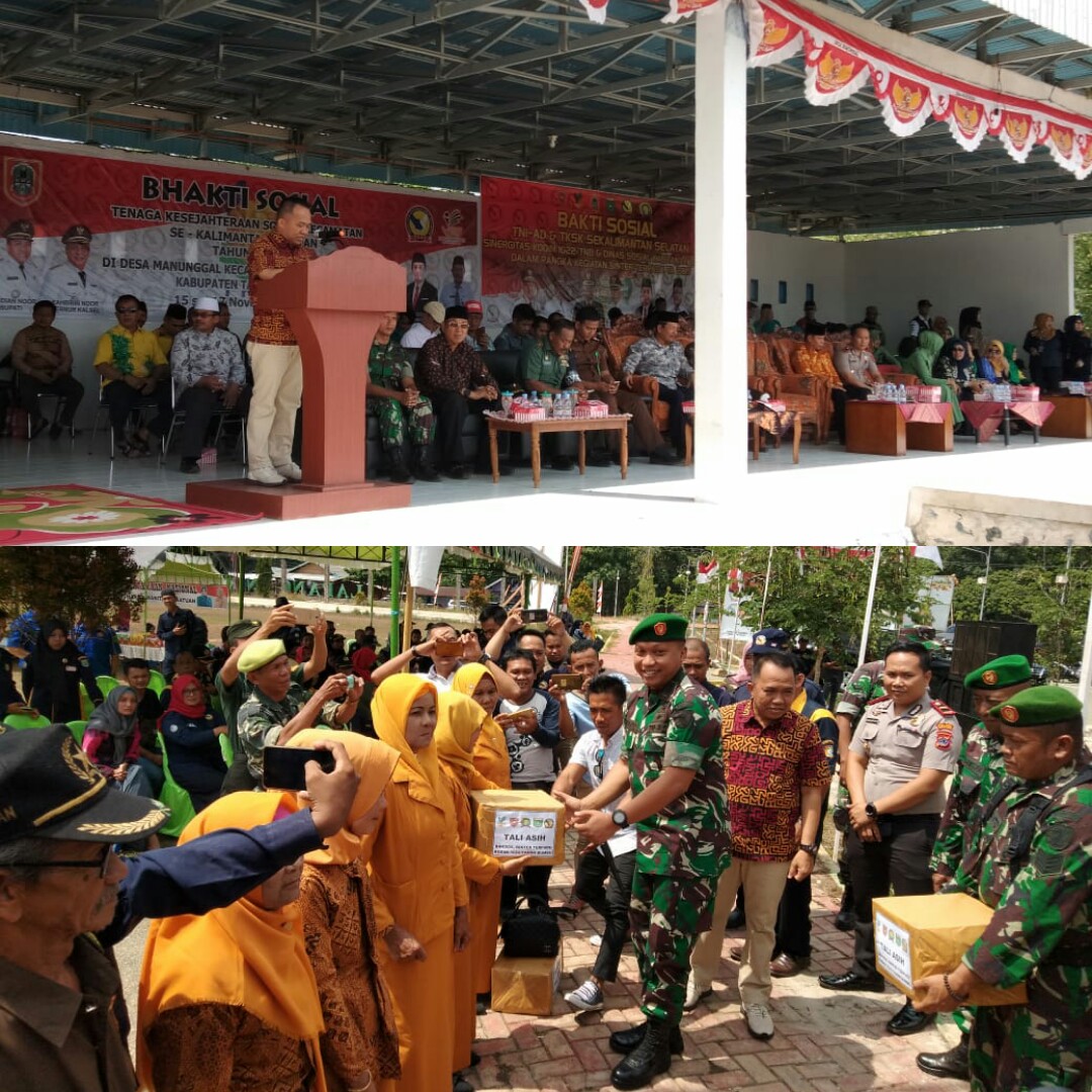 Melalui Pembinaan Teritorial Terpadu Kodim 1022 Tanah Bumbu Laksanakan Bakti Sosial