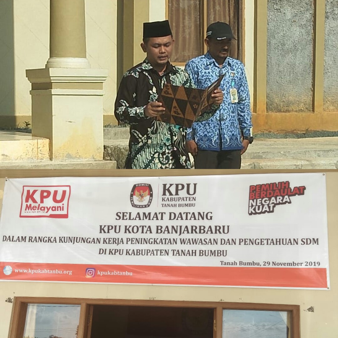 KPU Banjarbaru Study Banding Di KPU Tanah Bumbu