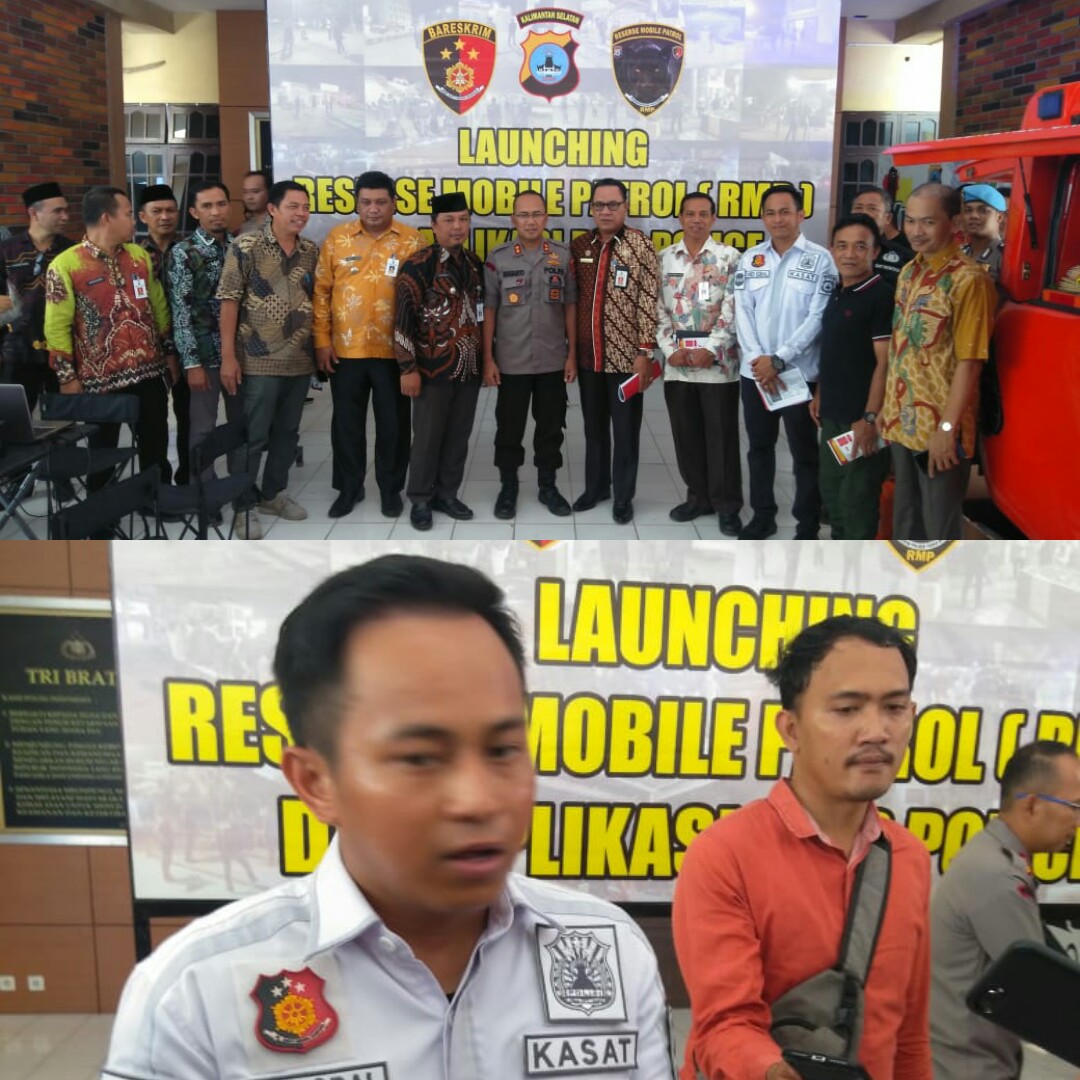 Polres Tanah Bumbu Launching Reserse Mobile Patroli Dan Aplikasi