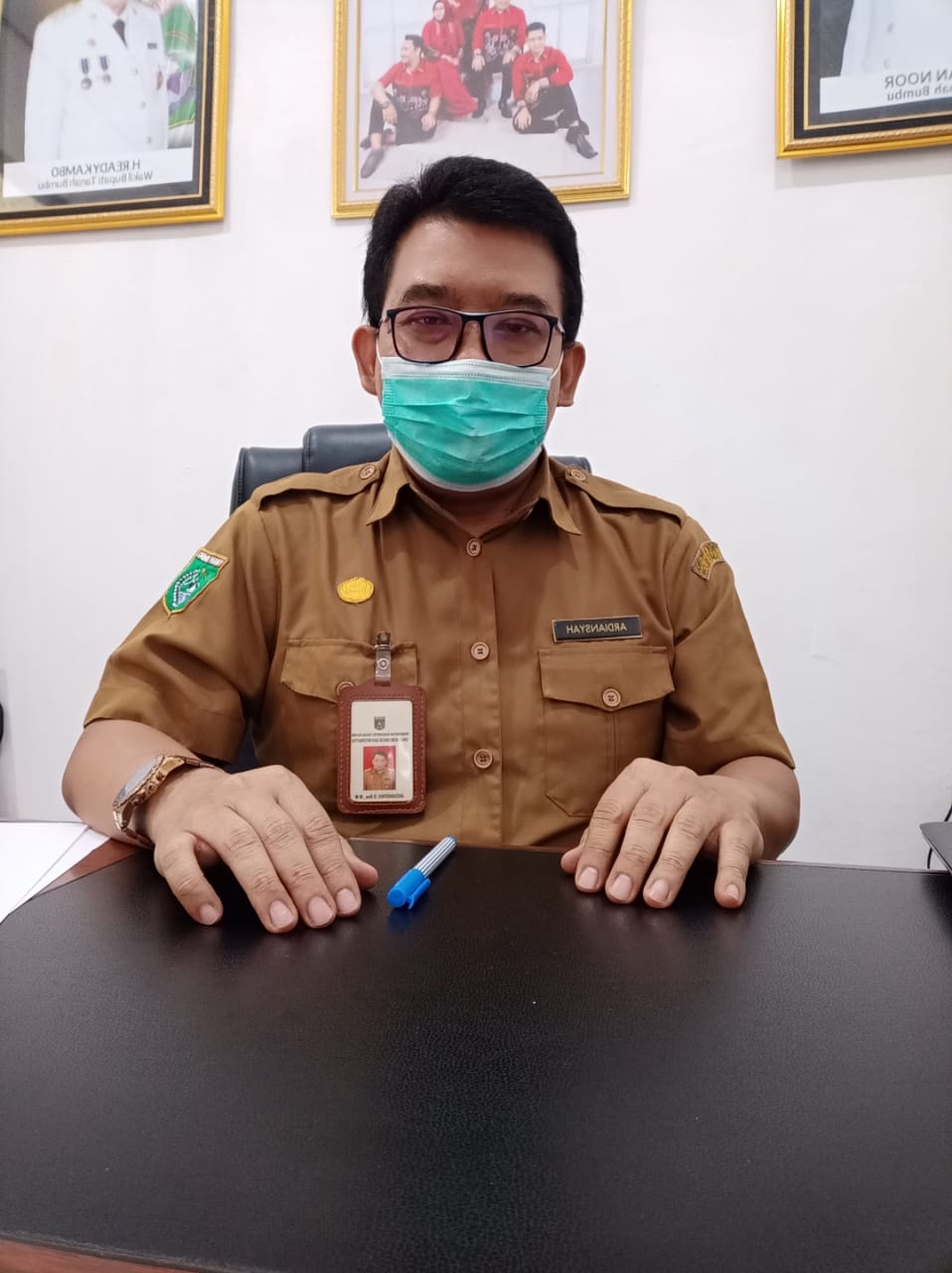 Pejabat Pemkab Tanbu Kerjasama dengan Diskes Lakukan Rapid Test