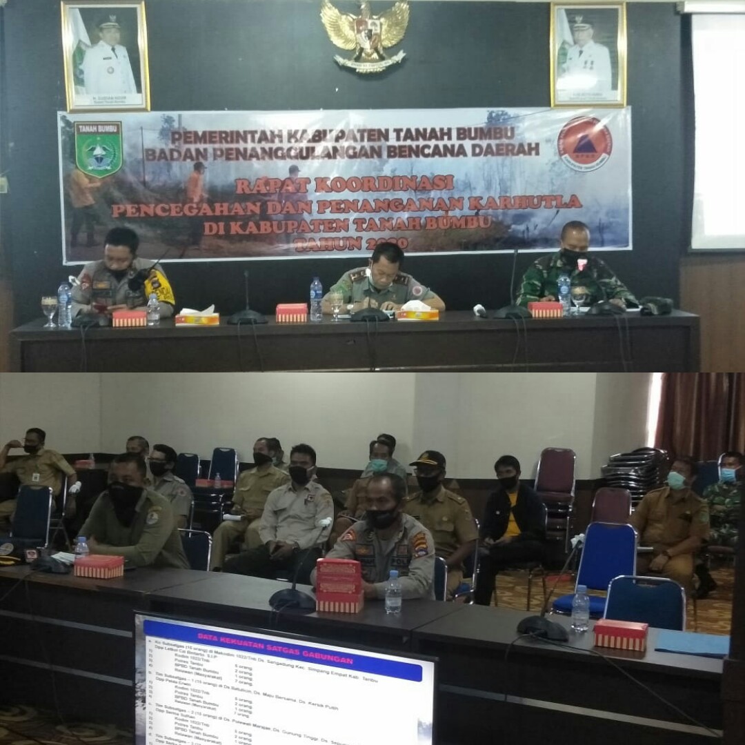 BPBD, Polres, Kodim 1022 Laksanakan Rapat Koordinasi Hadapi Cuaca Ekstrim