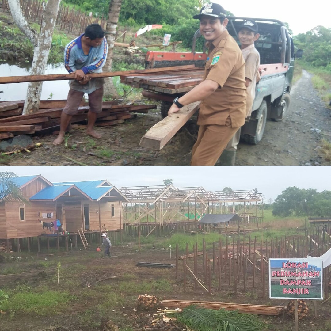 Relokasi Pembangunan Rumah di Bantaran Sungai Lasung Sudah Berjalan