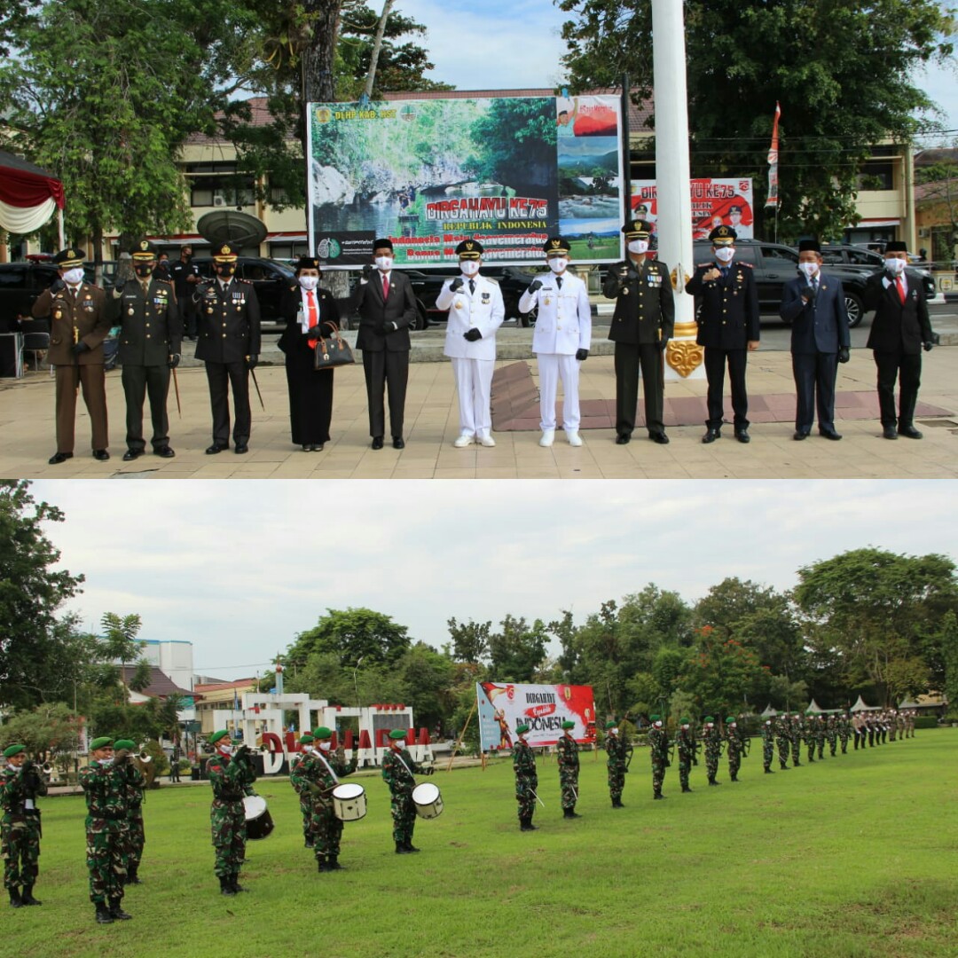 Upacara HUT RI ke-75 di HST Dengan Menerapkan Protokol Kesehatan