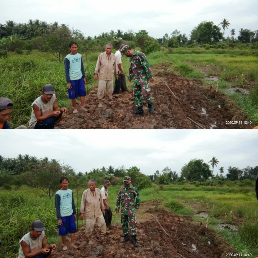 Serka Abdul Hamid Gotong Royong dan Sosialisasikan Bahaya Karhutla Kepada Warga Binaan