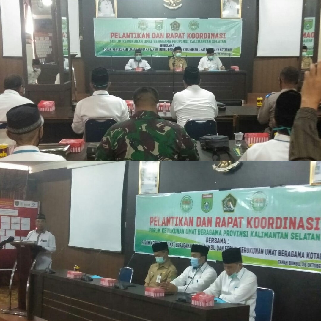 Rapat Koordinasi dan Pengukuhan Ketua Pengurus FKUB Tanah Bumbu