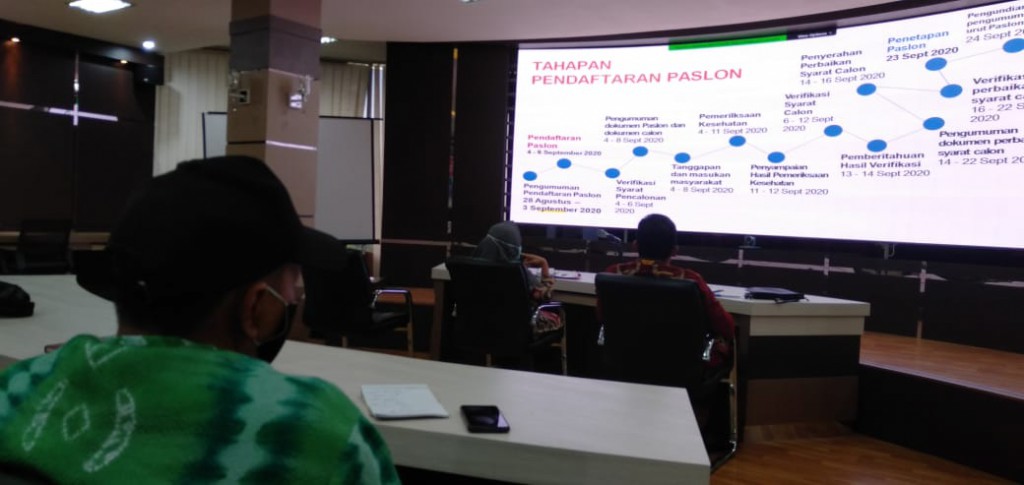 Pemkab Tanbu Ikuti Rakoor Persiapan Pelaksanaan Pilkada Serentak