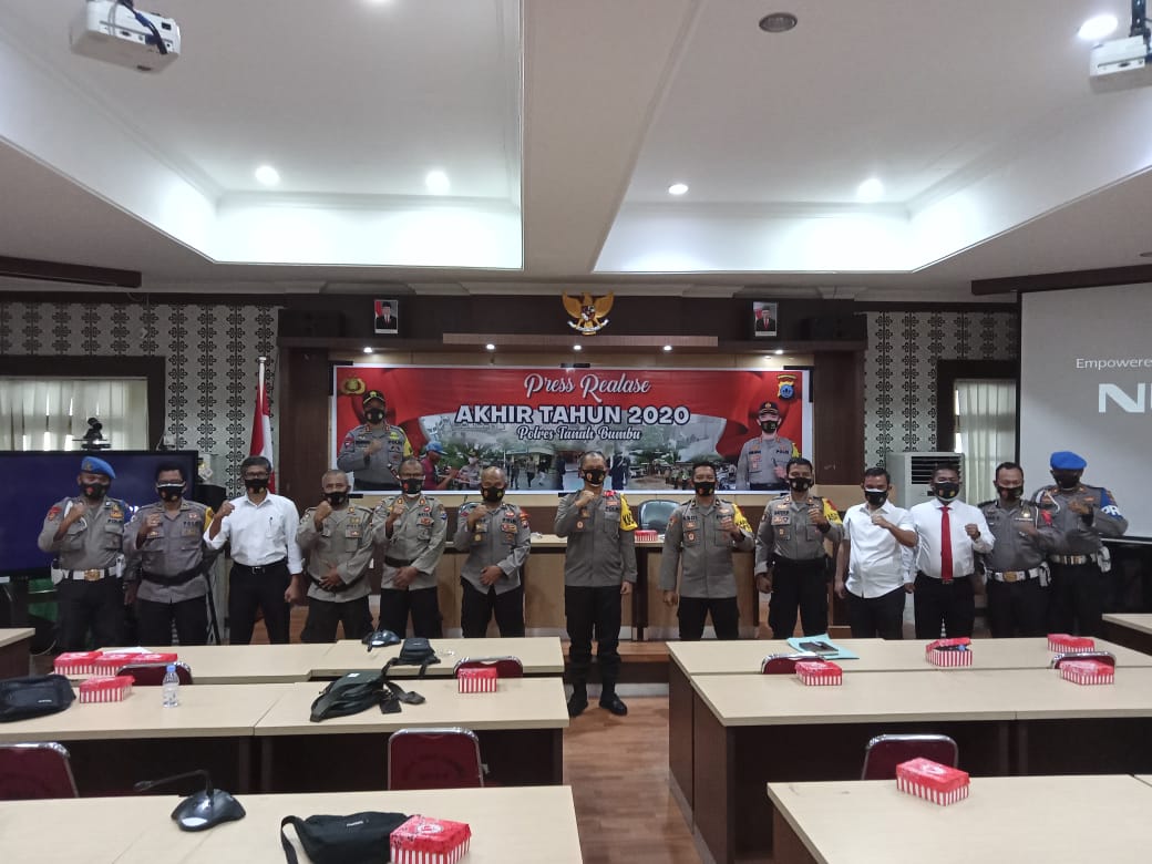 Polres Tanbu Release 405 Kasus Pidana Sepanjang Tahun 2020