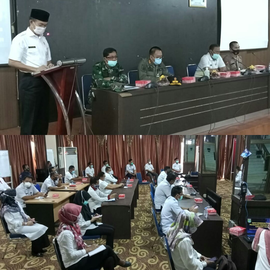 Pemkab Tanbu Gelar Rapat Koordinasi Persiapan Vaksinasi Covid-19