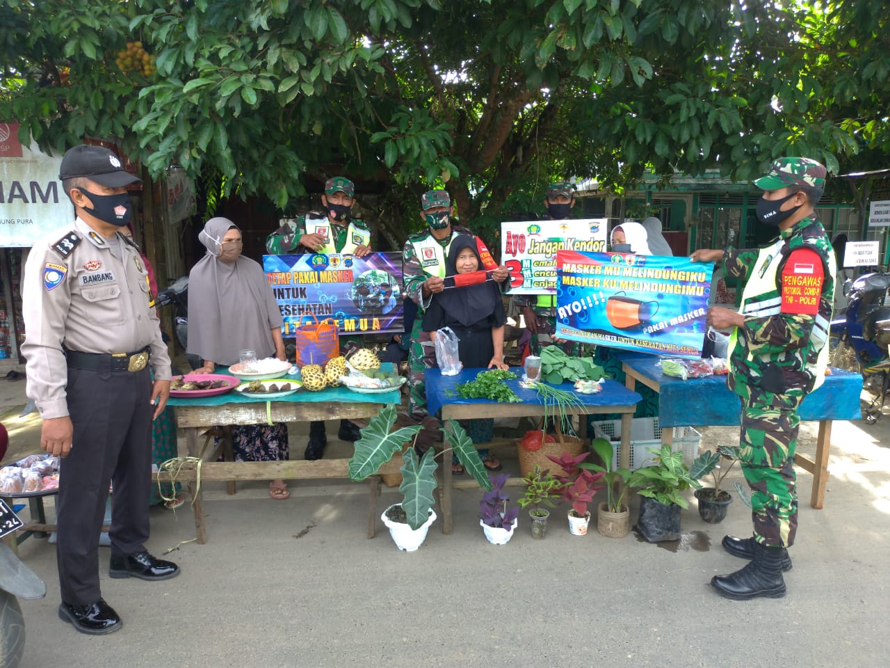 Pasar Tardisonal Pagat Sasaran Kegiatan PPKM Tim Gabungan