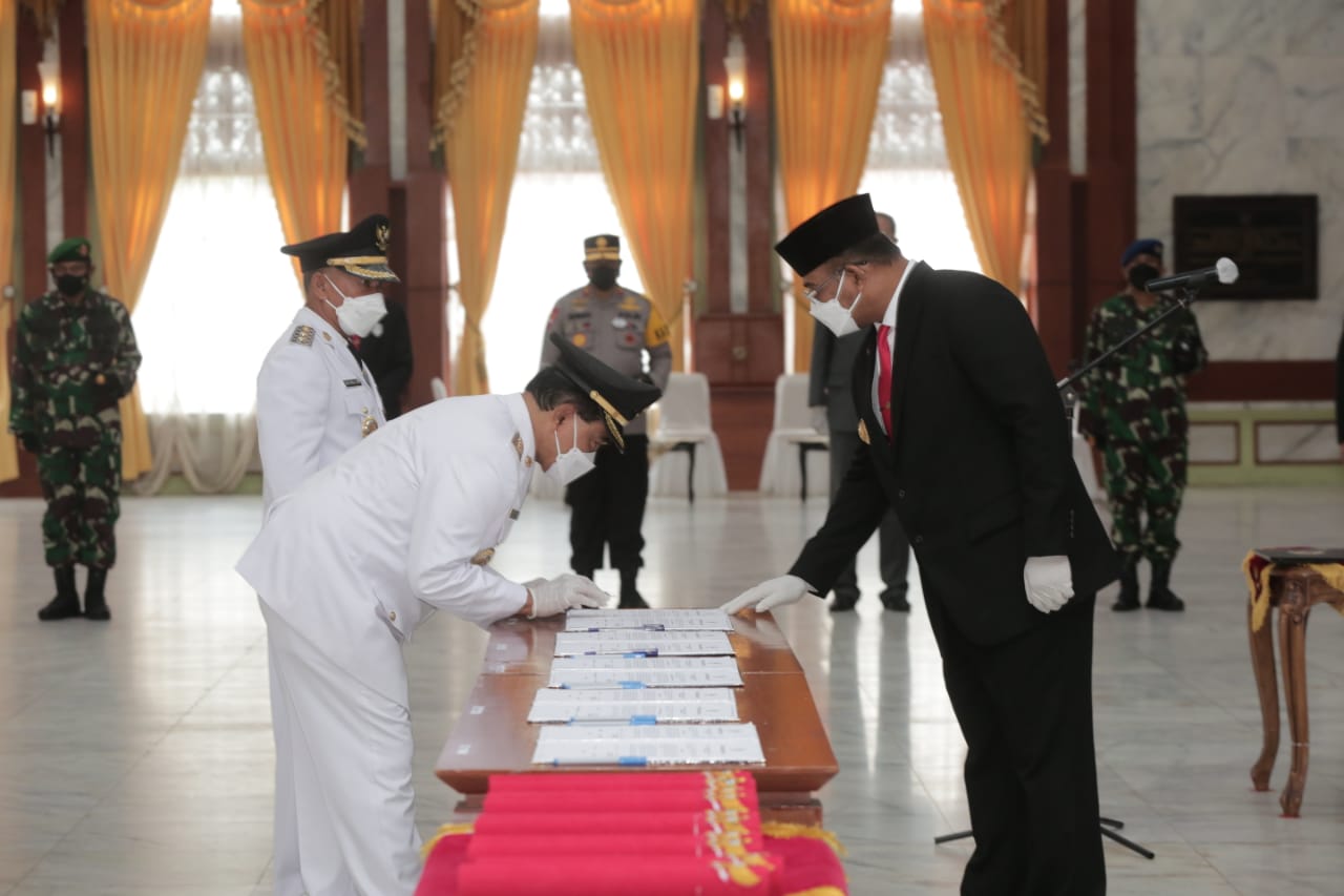 Zairullah -Rusli Resmi Sebagai Bupati dan Wakil Bupati Tanbu Periode 2021-2024