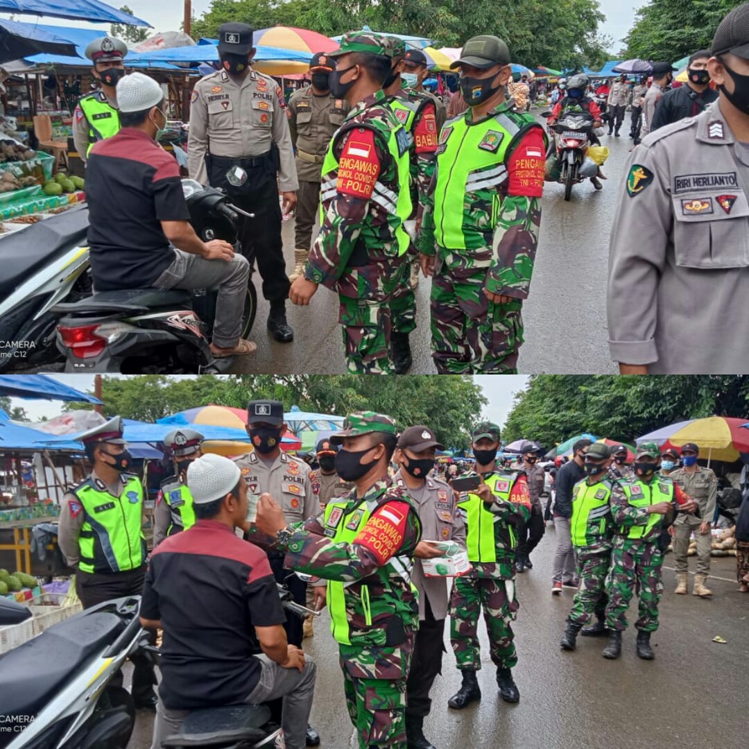 Pasar Agrobisnis Barabai Jadi Sasaran Penegakkan Protokol Kesehatan