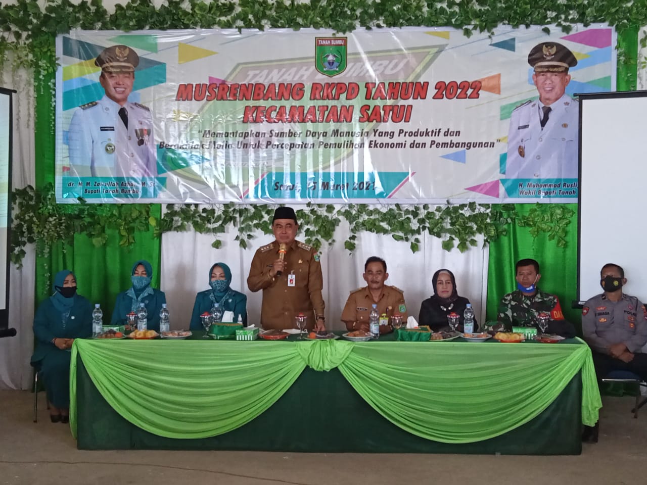 Zairullah Buka Musrenbang RKPD Tahun 2022 Kecamatan Satui