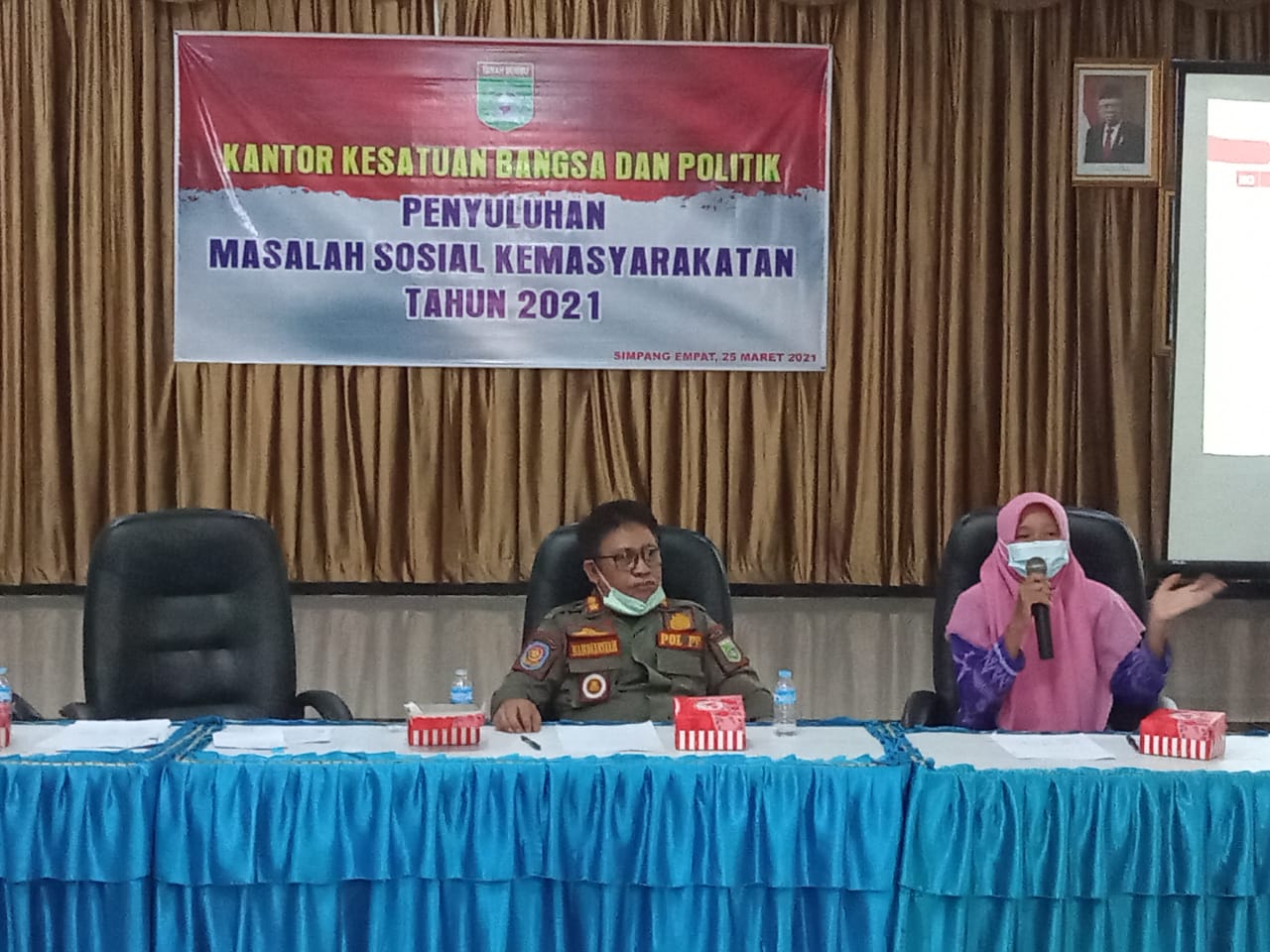 Kesbangpol Tanbu Gelar Penyuluhan Masalah Sosial Kemasyarakatan