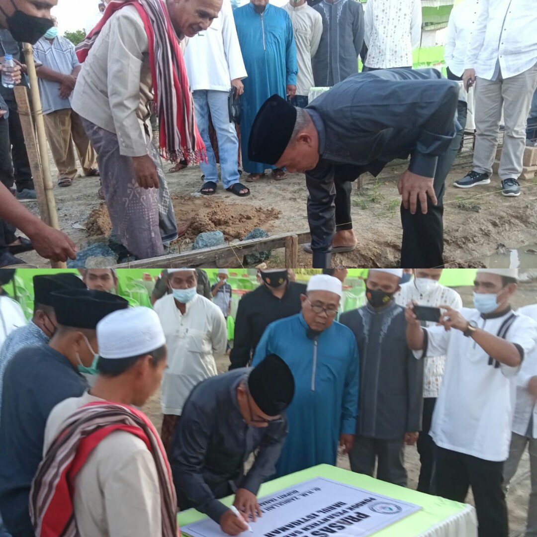 Wakil Bupati Tanbu Letakkan Batu Pertama Pembangunan Ponpes Darul Istiqamah