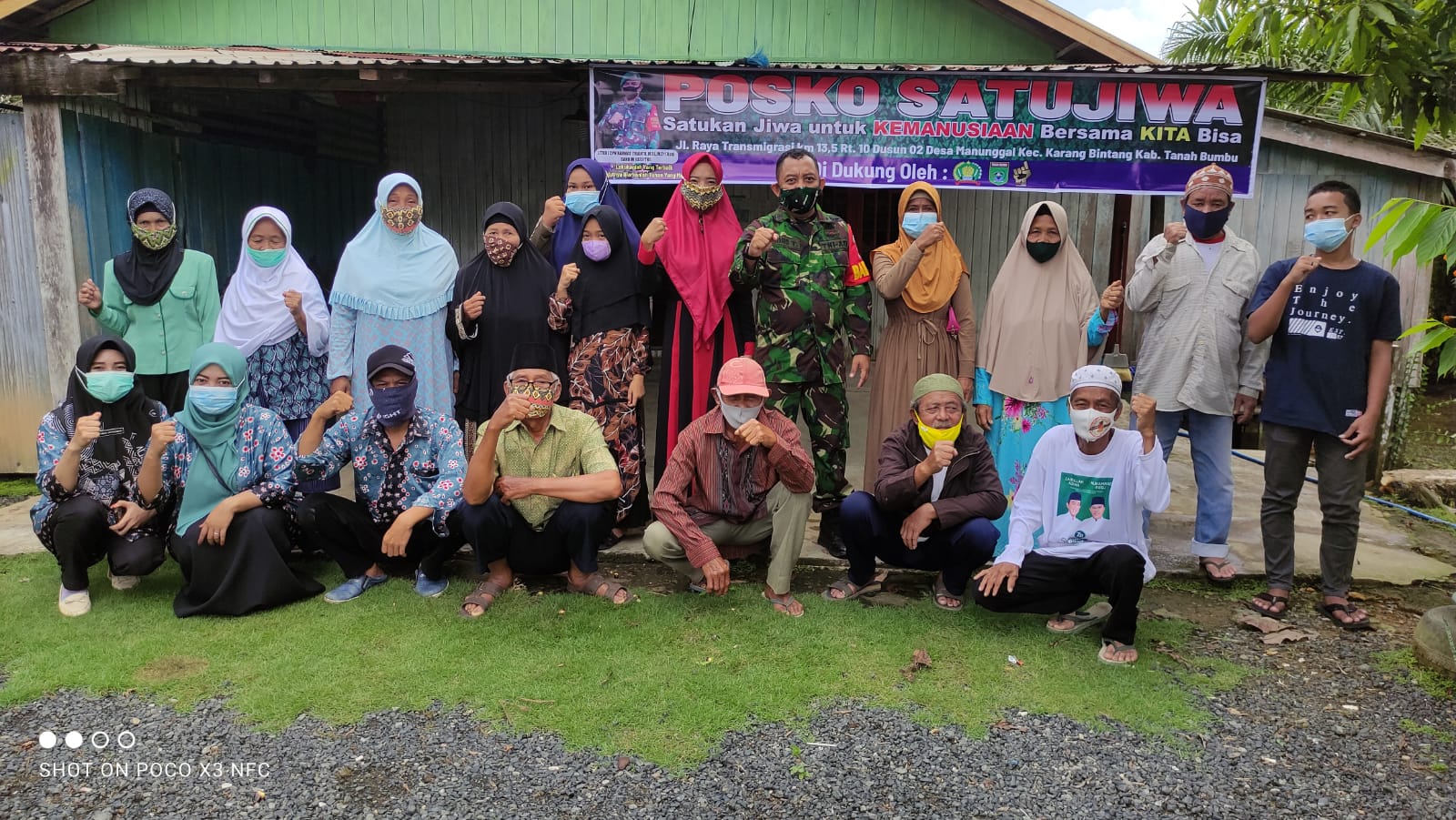 Posko Satu Jiwa Kembali Salurkan Bantuan Sembako Untuk Warga Simpang Empat dan Karang Bintang