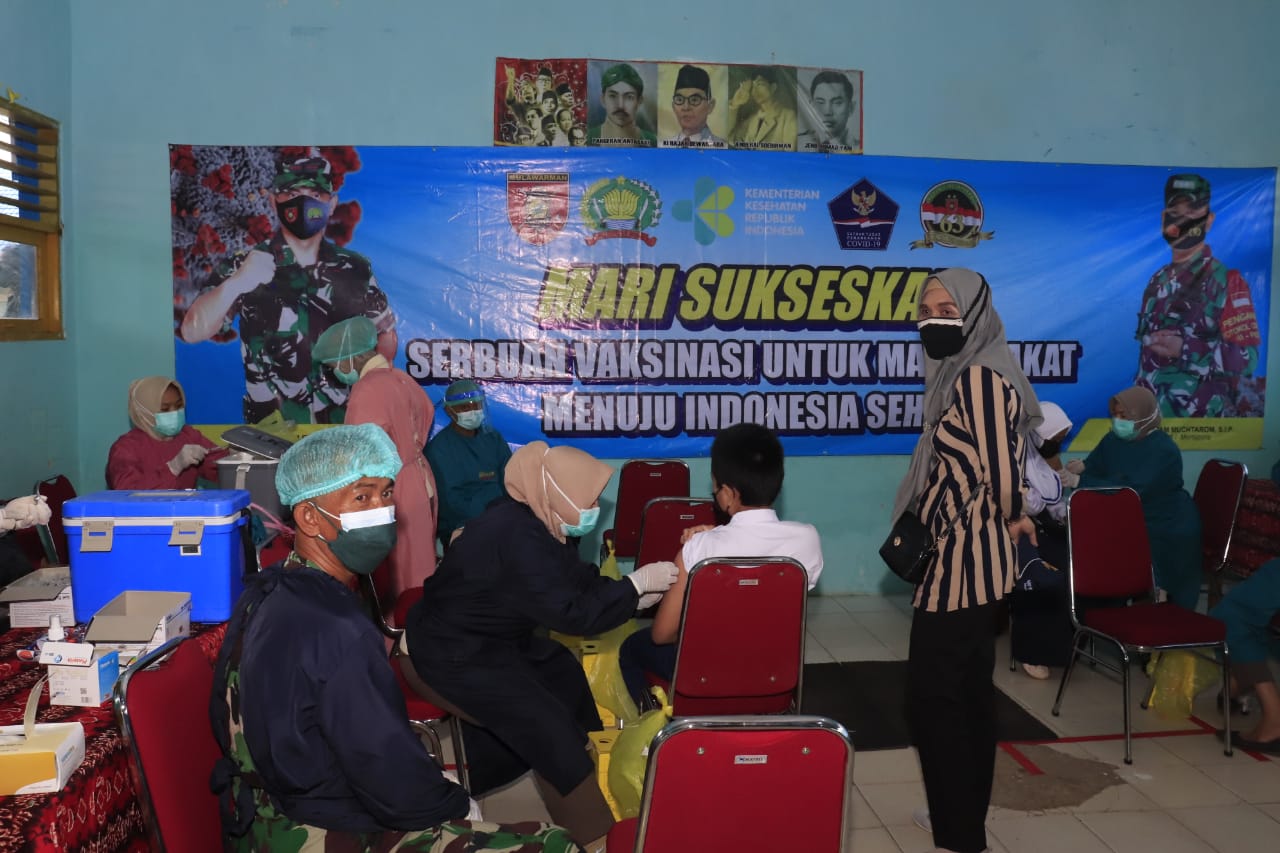 Danrem 101 Antasari, Vaksinasi Bagi Pelajar Guna PTM