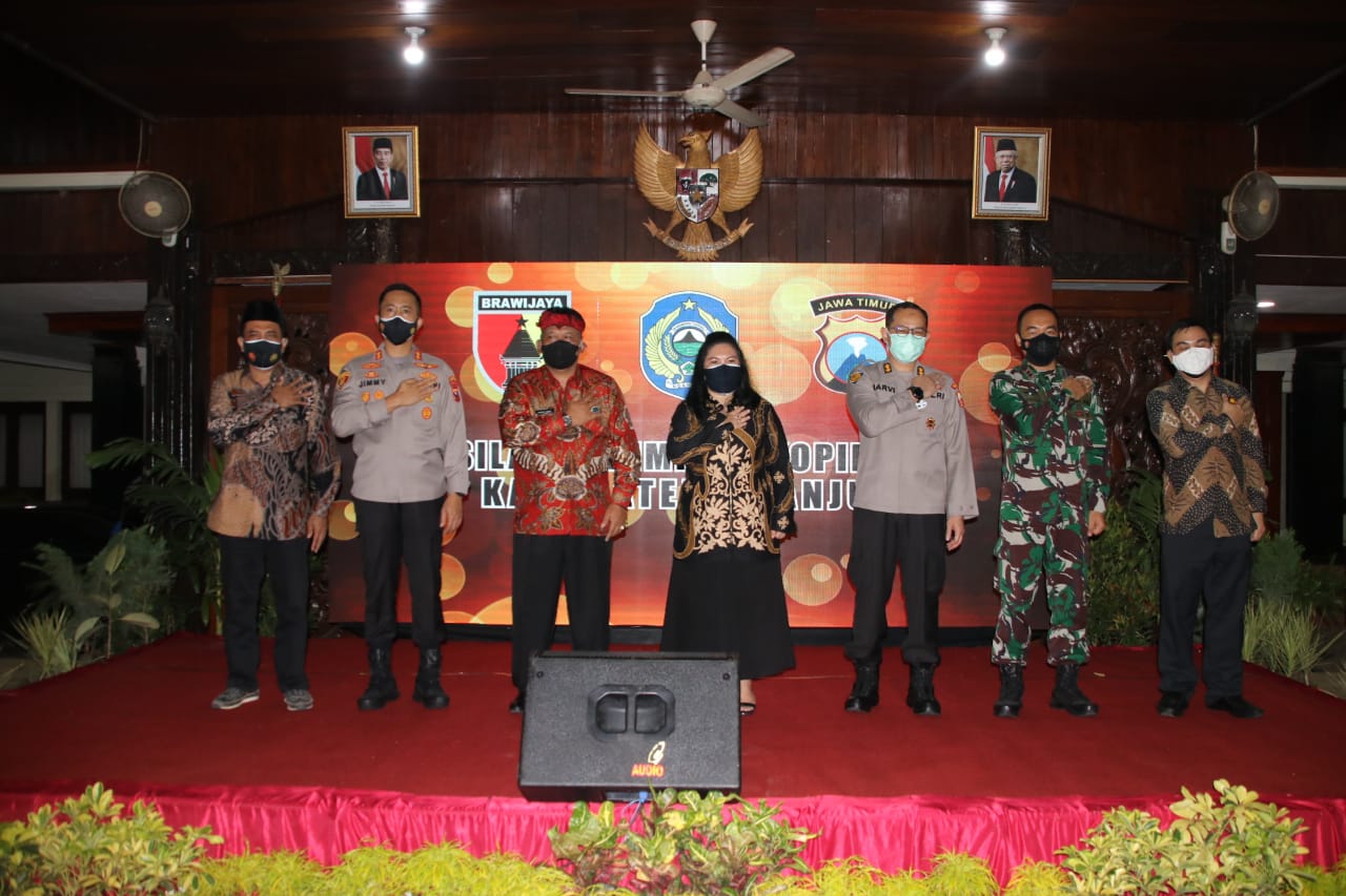 Silaturahmi Kapolres Nganjuk Bersama Forkopimda Kabupaten Nganjuk