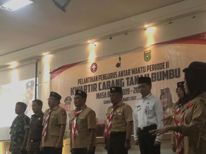 Pengurus Kwarcab Gerakan Pramuka Tanbu PAW Periode II Periode 2019-2024 Dilantik Bupati