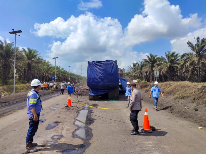 Insiden Laka Kerja di Jalan Houling PT.TMA Menewaskan Driver