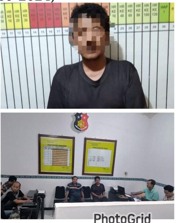 Polres Nganjuk Amankan Pelaku Penipuan dan Penggelapan Mobil Sewa