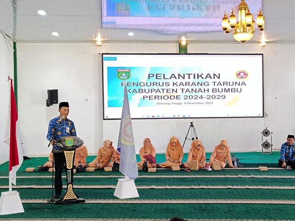 Karang Taruna Tanbu 2024-2029 Dilantik, Sekda Pesankan Tanggung Jawab Sosial