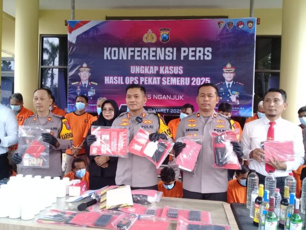 Polres Nganjuk Ungkap Ratusan Kasus dalam Operasi Pekat Semeru 2025