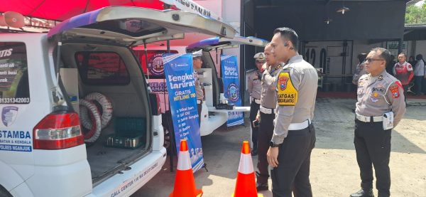 Mudik Auto Nyaman, Satlantas Polres Nganjuk Hadirkan Cafe & Bengkel Gratis