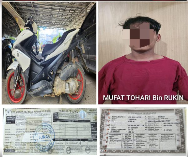Unit Resmob Polres Tanah Bumbu Bekuk Pelaku Curanmor di Simpang Empat