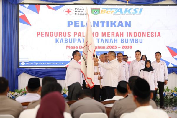 PMI Tanah Bumbu Masa Bhakti 2025-2030 Resmi Dilantik, Bupati Andi Rudi Latif Tegaskan Dukungan Pemerintah Daerah