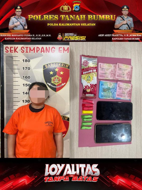 Perempuan Asal Jember Edarkan Sabu di Tanbu Berakhir Dibekuk Polisi
