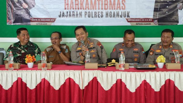 Perkuat Sinergi, Kapolres Nganjuk Gelar Silaturahmi Kamtibmas di Kecamatan Tanjunganom dan Prambon