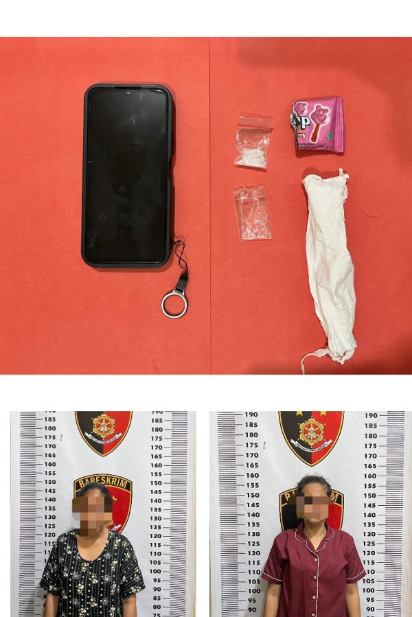 Diduga Edarkan Sabu, Polsek Tanbu Bekuk Dua Perempuan Di Kusan Hilir