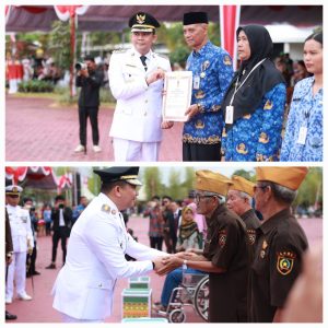 HUT ke-80 RI, Bupati Andi Rudi Latif Serahkan Berbagai Bantuan dan Penghargaan