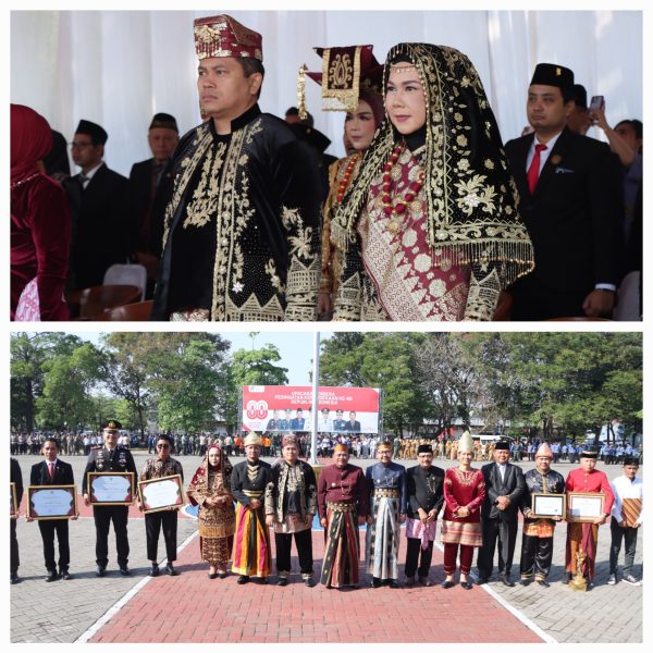 Upacara HUT ke-80 RI di Nganjuk, Forkopimda Kobarkan Semangat “Bersatu, Berdaulat, Rakyat Sejahtera, Indonesia Maju”