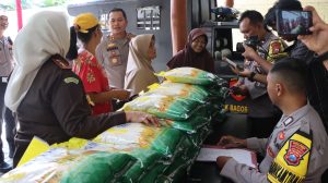 Polres Nganjuk Hadirkan Beras SPHP Murah untuk Warga