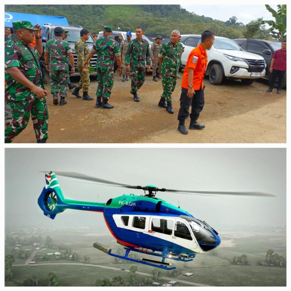 Helikopter PK-RGH Ditemukan, Dandim 1022 Tanbu Sampaikan Laporan Evakuasi