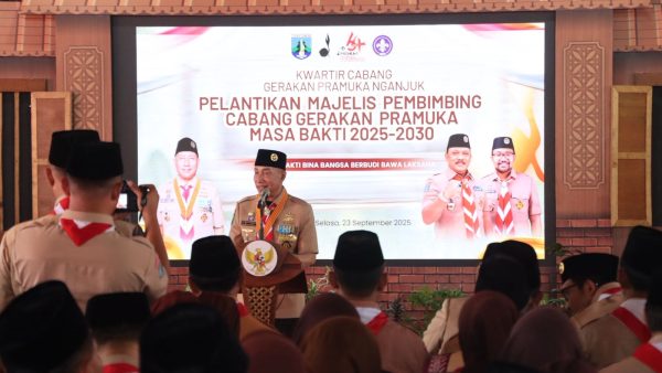 Kapolres Nganjuk Hadiri Pelantikan Majelis Pembimbing Cabang Gerakan Pramuka