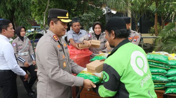 Polres Nganjuk Gelar Apel Ojol Kamtibmas, Wujud Sinergi Bersama Komunitas untuk Jogo Nganjuk
