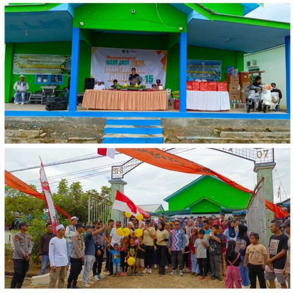 Peringati Hari Jadi ke-15, Desa Mantawakan Mulia Gelar Jalan Sehat